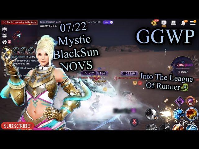 Black Desert Mobile 07/22 Mystic BlackSun & NOVS, Into the runner world, Nice Hunting Class, GG