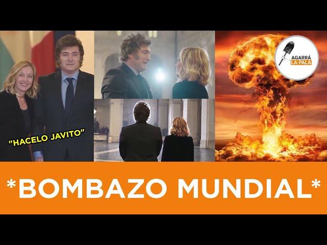 BOMBAZO MUNDIAL TRAS LA REUNIÓN DE MILEI CON MELONI EN ITALIA "SU APOYO PARA EL ACUERDO MERCOSUR-UE"