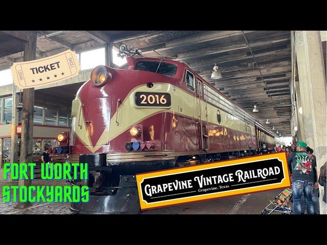 Grapevine Vintage Railroad Train Ride To Fort Worth Stockyards