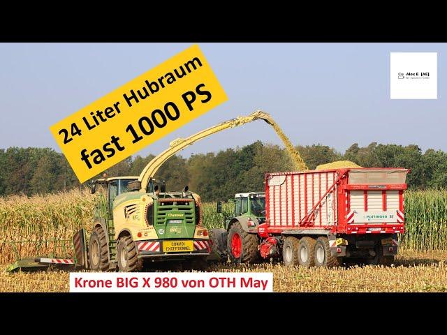 Krone BIG X 980 von OTH May: Mega Power im Mais 2024  |  Alex E