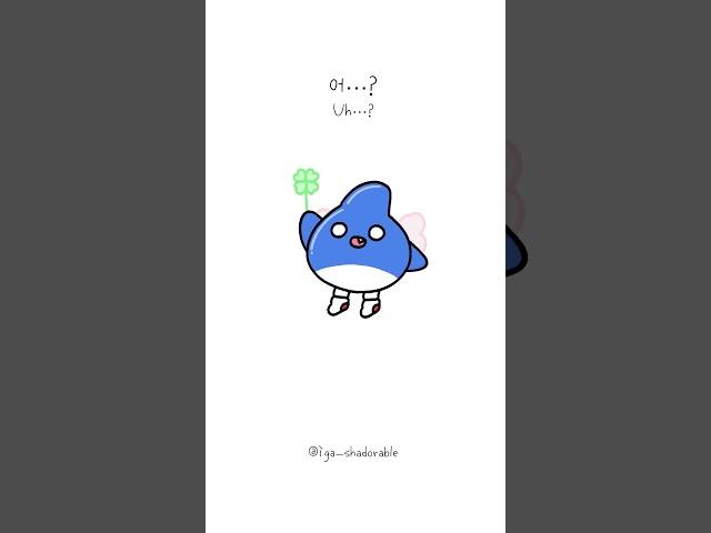 아니 너 행운 요정 맞는거지..? #상어 #애니메이션 #행운