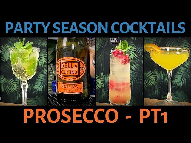 3 Prosecco Cocktails Recipes - pt1 (Sparkling Wine Cocktail)