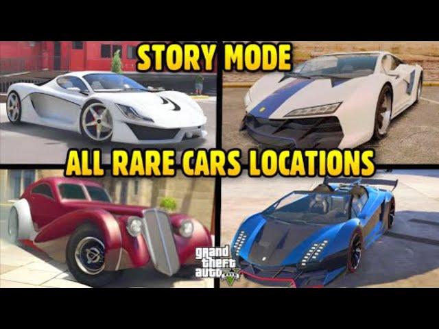 ALL SECRET AND RARE CARS LOCATIONS in GTA 5 - PS3/PS4/PS5/X360/XONE/SERIES and PC