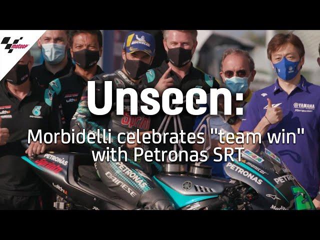 Unseen: Morbidelli celebrates "team win" with Petronas SRT