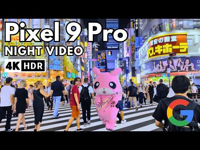 Pixel 9 Pro Night Video Camera Test - 4K HDR