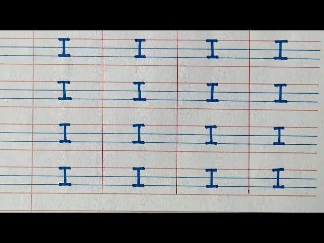 Say and write I|Hand writing Practice|Alphabets writing for kids|Alphabets writing practice for kids