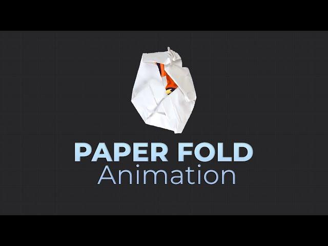 How to Create a Paper Fold Animation Free! No Skill!