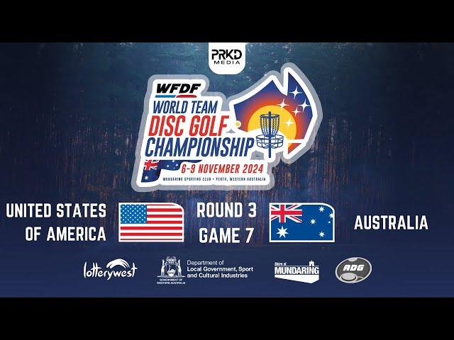 World Team Disc Golf Championships 2024 • USA V AUS • Round 3 Game 7