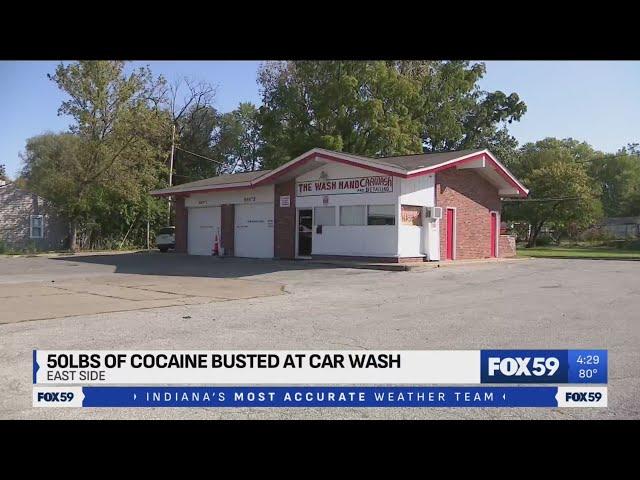 Charges filed after feds seize 50 pounds of cocaine at east side Indy carwash