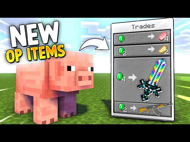 Minecraft But Mob Trade NEW OP ITEMS!