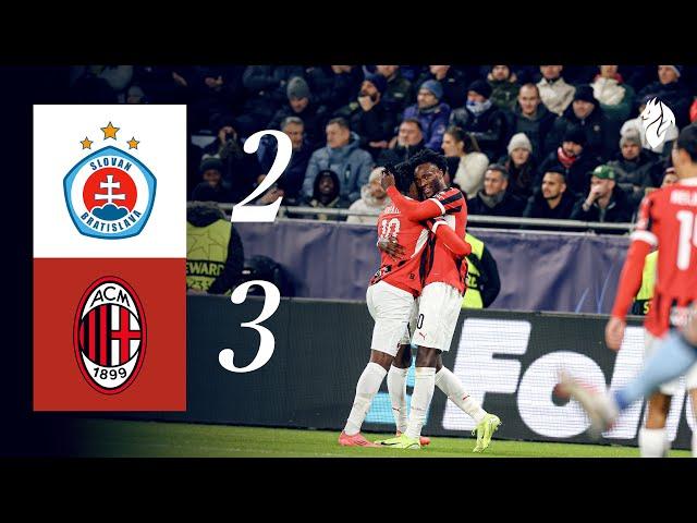 Pulisic, Leão and Abraham on song | Slovan Bratislava 2-3 AC Milan | Highlights #ChampionsLeague