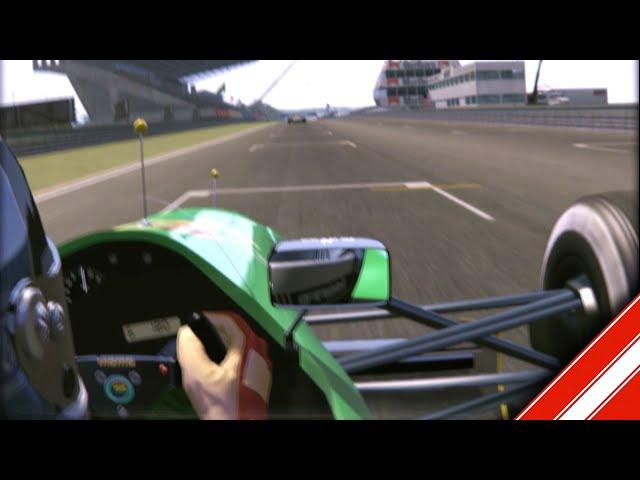 Nannini’s Benetton V8 chases pole at Estoril '90 in Assetto Corsa