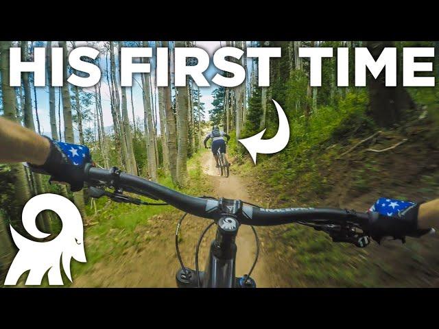 His First Time at a Bike Park! // Deer Valley // Park City, UT