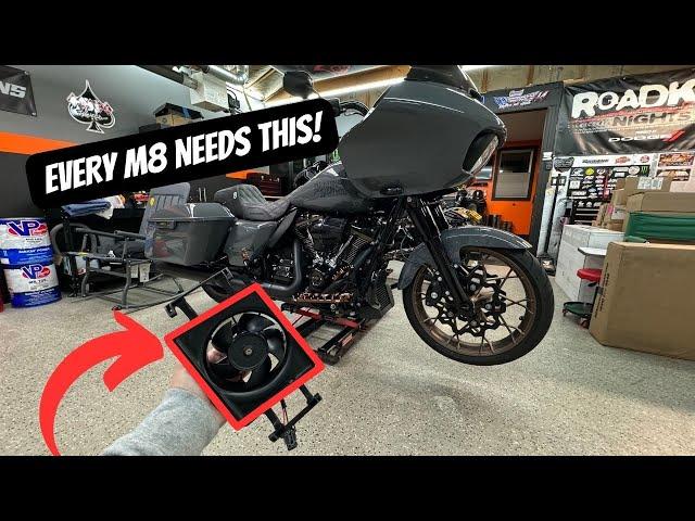 HARLEY DAVIDSON M8 OIL COOLER FAN INSTALL *MUST HAVE*