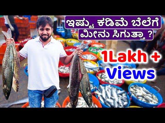 Fish Auction in Mangalore Dakke | ಮೀನು ಈಗ ಅಗ್ಗ ಬೆಲೆಯಲ್ಲಿ | Morning Vlog in Mangalore Bunder