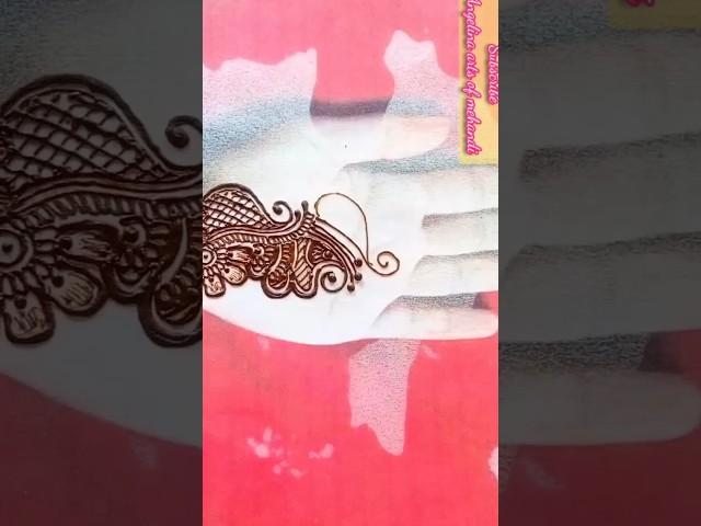 simple front hand arebic mehndi design| easy arebic mehandi design| #shorts #ytshorts #arebic