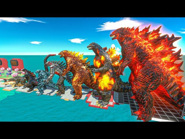 EVOLUTION of THERMO GODZILLA Size Comparison VS GHIDORAH + KING KONG - ARBS