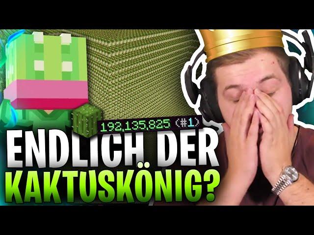 PLATZ #1 mit 192 MIO KAKTEEN?! | KAKTUS KRIEG als KÖNIG gewonnen?! | Minecraft Hypixel Skylbock