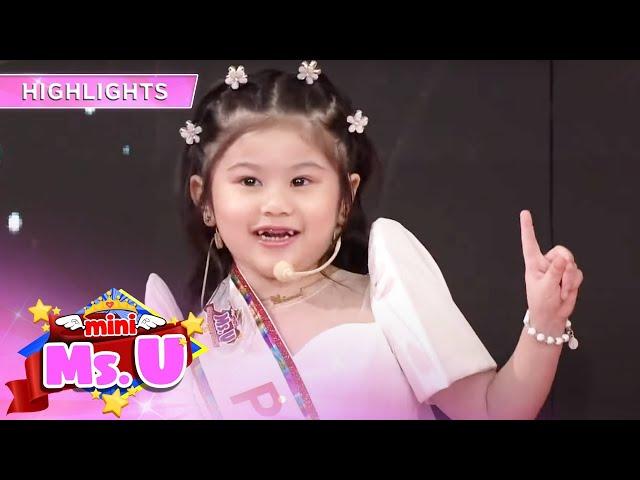 Winning message from Mini Miss U Grand Winner Arianah Kelsey to Darna | It's Showtime Mini Miss U