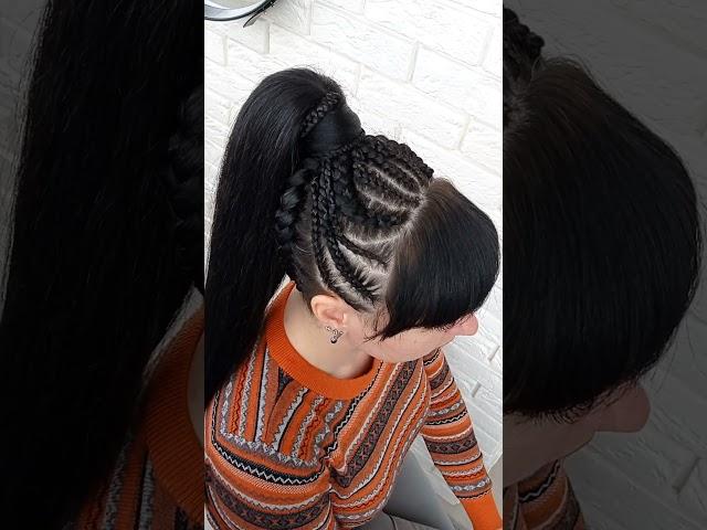 Брейды в супер хвост!  #hair #hairstyle #braid #олесясысуева