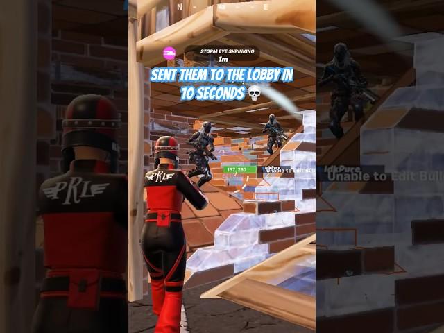 Sent Them To The Lobby In 10 Seconds  #fortniteclips