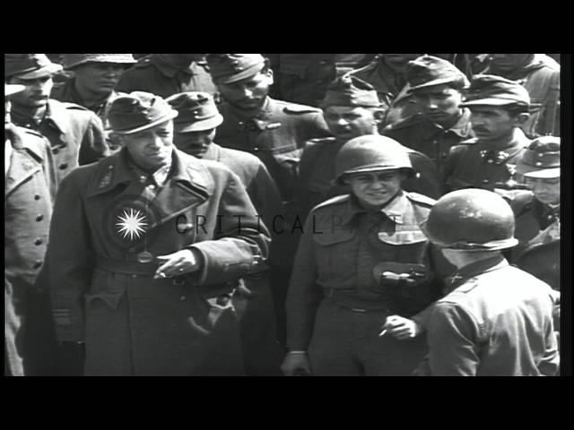 Hungarian Lieutenant General Vitéz Kassai Farkas László talks to a US Army office...HD Stock Footage