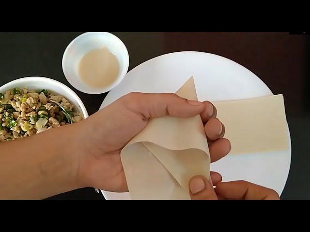 How to fold Samosa patti quickly by Lovely Flavors | Easy way to fold Samosa patti