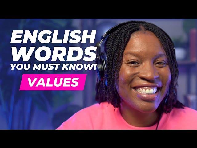 TOPICAL ENGLISH VOCABULARY | ENGLISH WORDS ABOUT AMERICAN VALUES