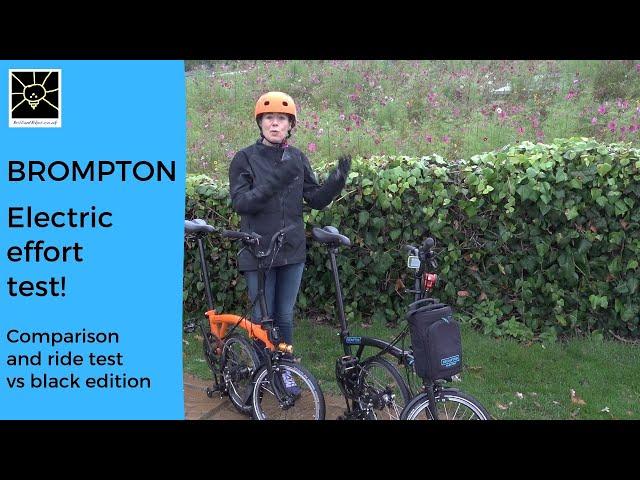 Brompton Electric vs Manual - effort test and comparison