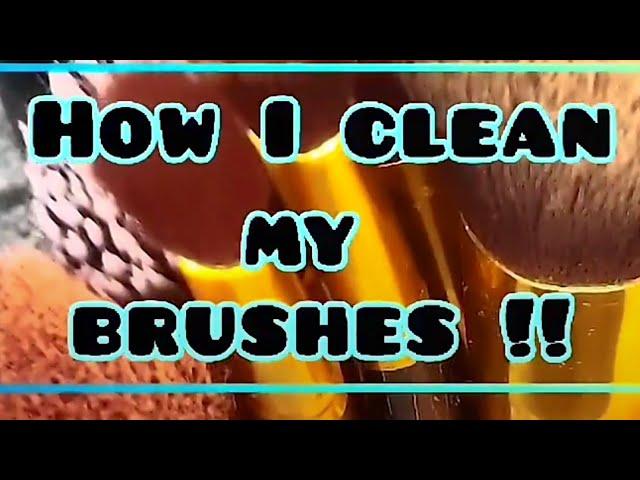 How I clean My brushes | Harshita Chaudhary #shorts #makeupbrushes #cleanbrushes