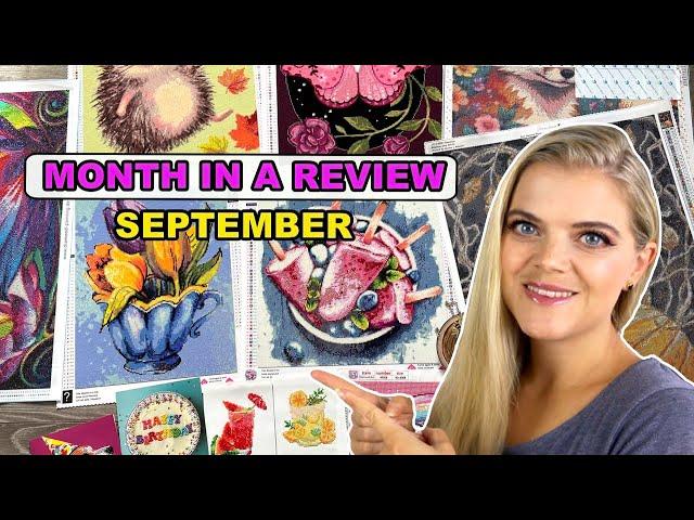 MONATSRÜCKBLICK DIAMOND PAINTING SEPTEMBER 2024 | WIPS & GOALS