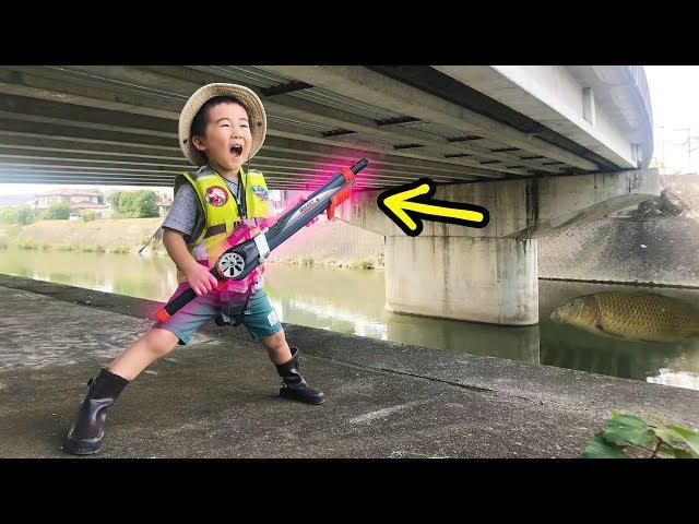 ロケットロッドでバキューン！！「Rocket Fishing Rod」