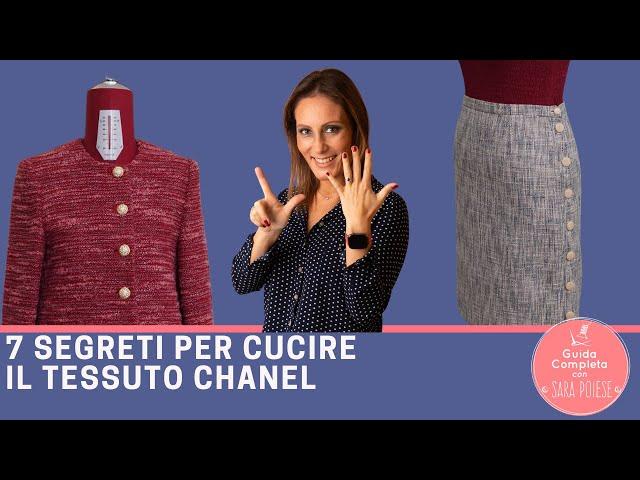 7 segreti per cucire il tessuto chanel con Sara Poiese