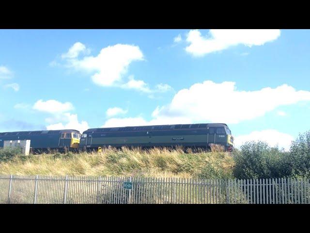 Exeter St Thomas; LSL's D1935 + 47614 on the 1Z64 Solihull - Penzance @10:22am 24/06/2023