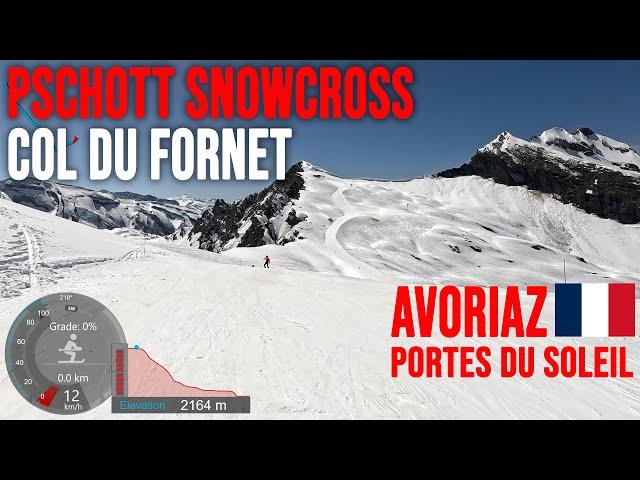 [4K] Skiing Avoriaz, Traversing Col du Fornet and Snowcross, Portes du Soleil France, GoPro HERO11