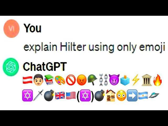 ChatGPT Describes HORIFFIC History Events Using Emojis...