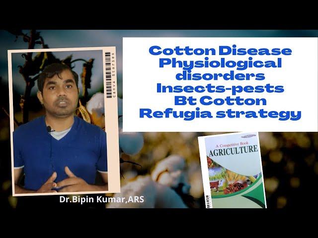 Cotton Disease |Physiological disorders |Insects-pests| Bt Cotton|Refugia strategy