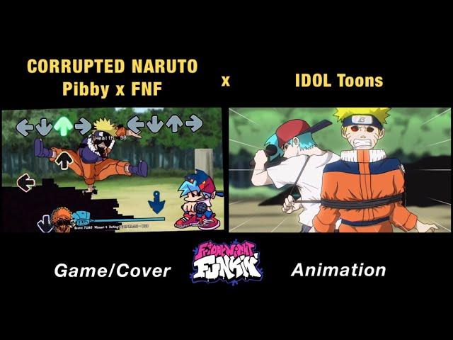 Corrupted NARUTO GLITCH vs BF, Pibby & Sasuke | Come Learn With Pibby x FNF Animation x GAME