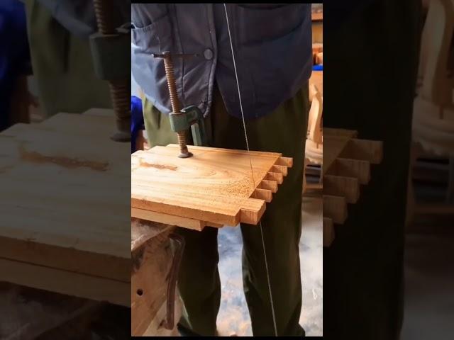 The production process of traditional mortise and tenon joints