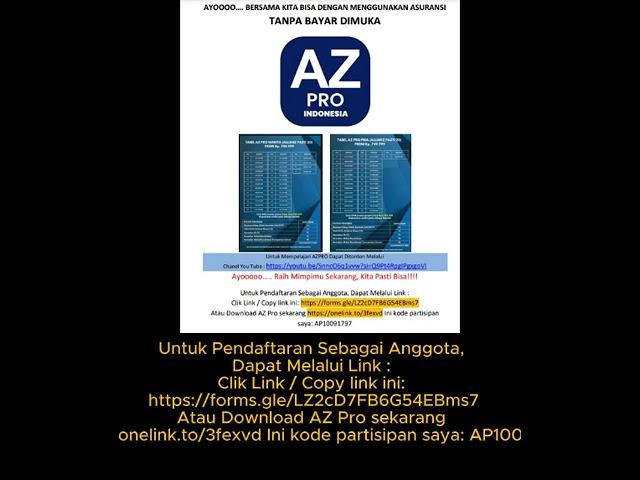 Azpro Papua, Bersama Kita Bisa, No Money No Problem