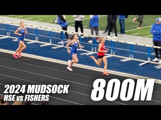 2024 Mudsock - HSE vs Fishers Girls 800M - Ciara Kepner