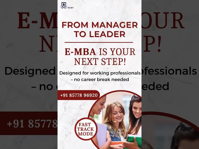 E-MBA (Executive Master of Business Administration) course - Executive MBA
