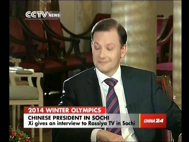 Xi Jinping gives an interview to Rossiya TV in Sochi