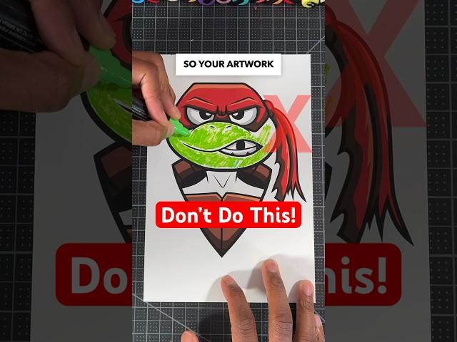 Do THIS To Paint Better With Posca Markers!  #art #drawing #shorts