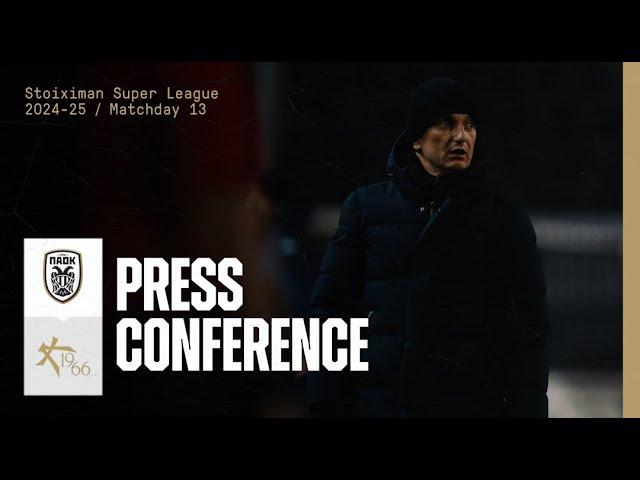 Press Conference: PAOK FC Vs Athens Kallithea– Live PAOK TV