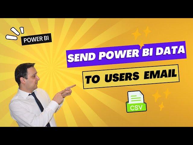 How to Send Power BI table data as CSV file to Email? Use Power Automate!