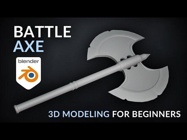 Create a Viking Axe in Blender 2.9 (3D Modeling for Beginners)