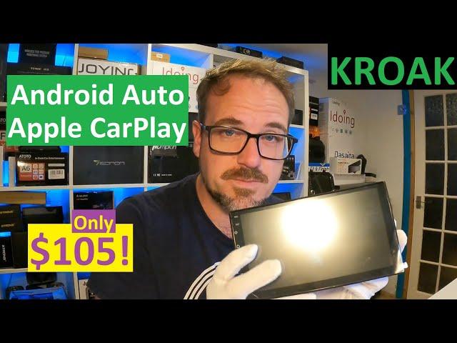 Kroak $105 7 Inch Apple CarPlay & Android Auto Car Radio Head Unit with Reverse Cam - Banggood