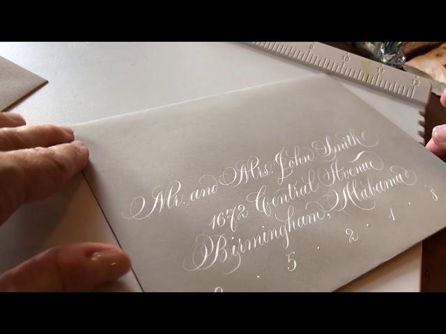 Wedding Envelope Calligraphy - Copperplate & modern script by Suzanne Cunningham