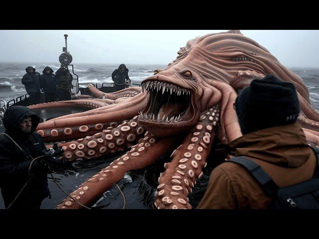 [4K] TERRIFYING Sea Creatures | Deep Ocean Horror #alien #fishing  #giant #octopus  #fish